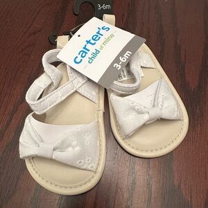 Carter's White Baby Sandals
